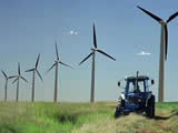 Farm wind turbines